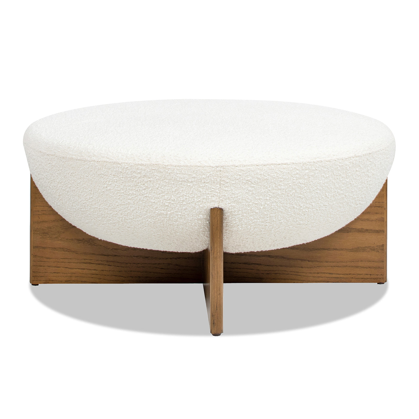 Bali 37" Round Upholstered Cocktail Ottoman