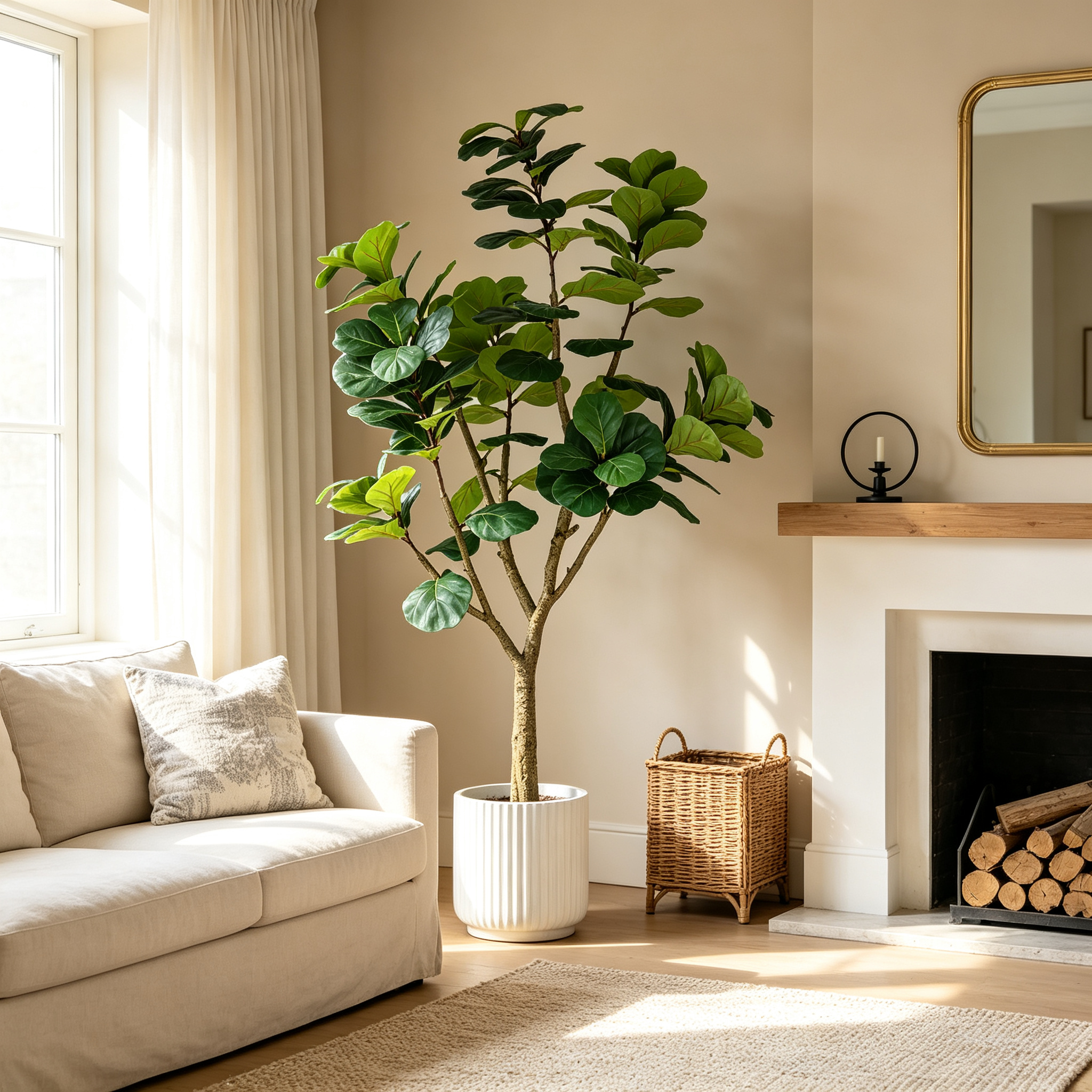 7FT Artificial Fiddle Leaf Fig Tree