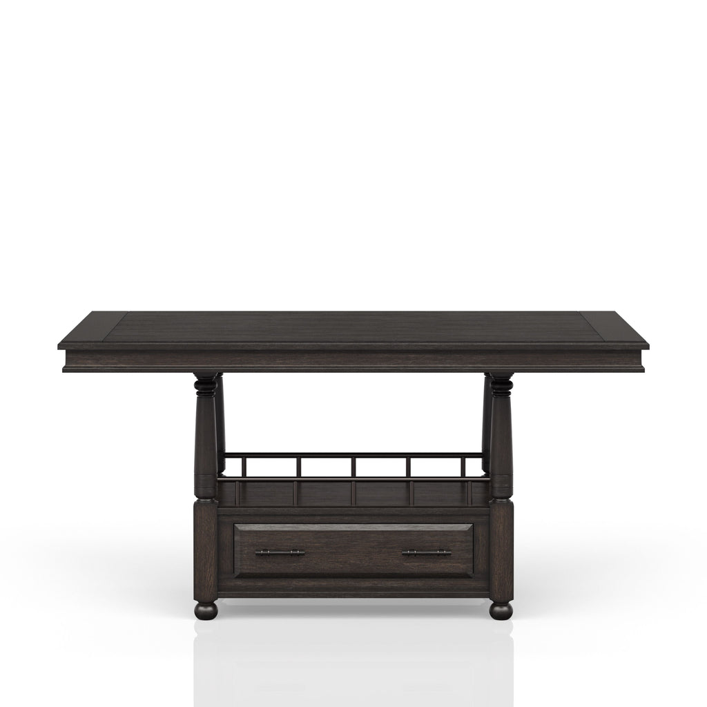 Deep Coffee Counter Height Dining Table