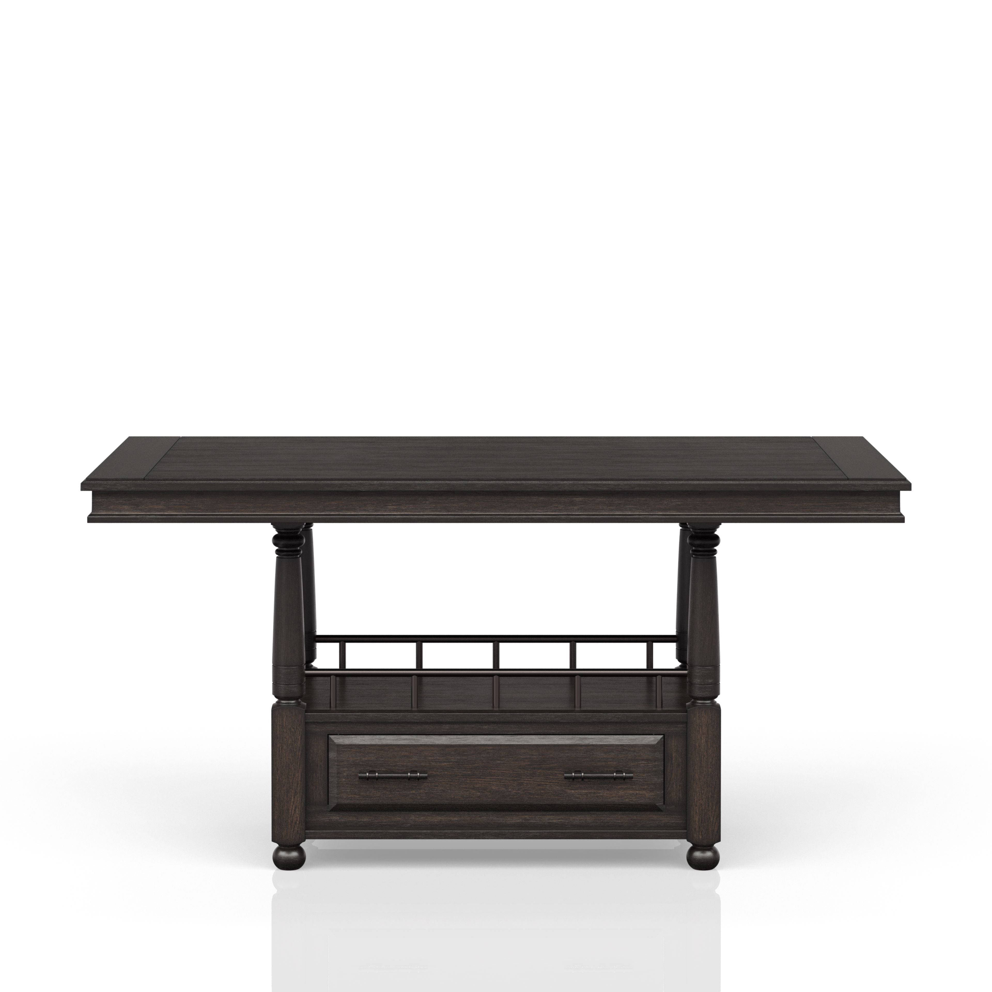 Deep Coffee Counter Height Dining Table