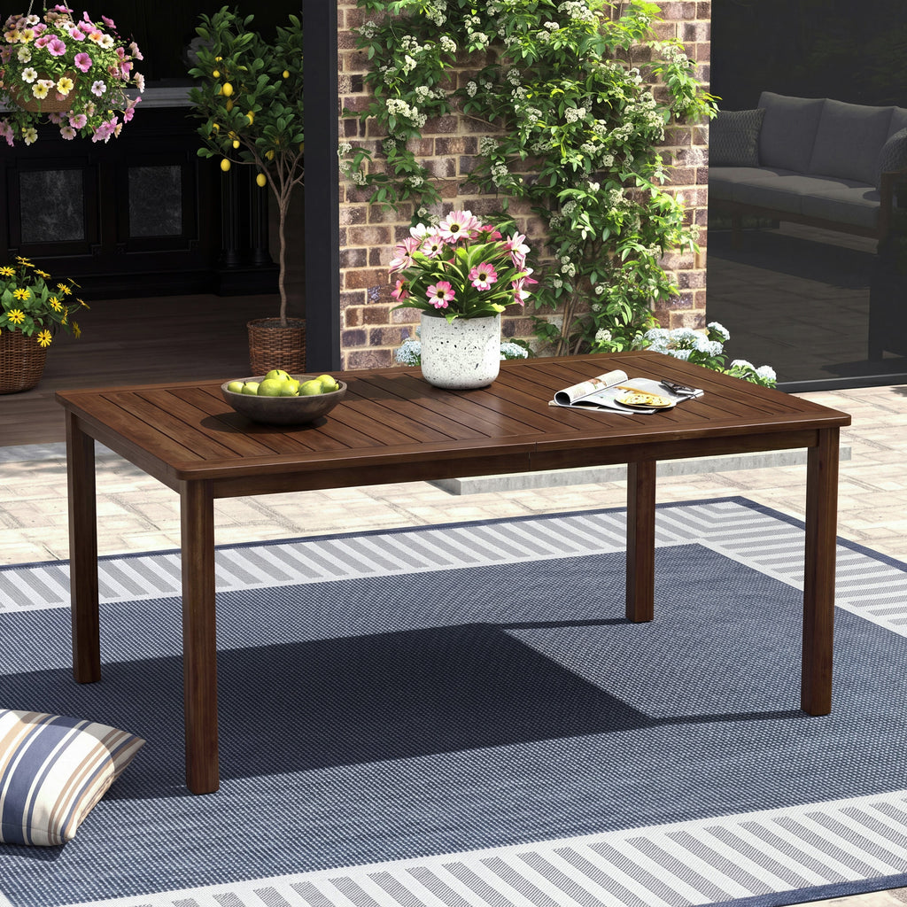 Rectangular Acacia Outdoor Dining Table