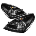 Spyder Mercedes Benz SLK 05-10 Projector Xenon/HID Model- DRL Blk PRO-YD-MBSLK05-HID-DRL-BK 5015006