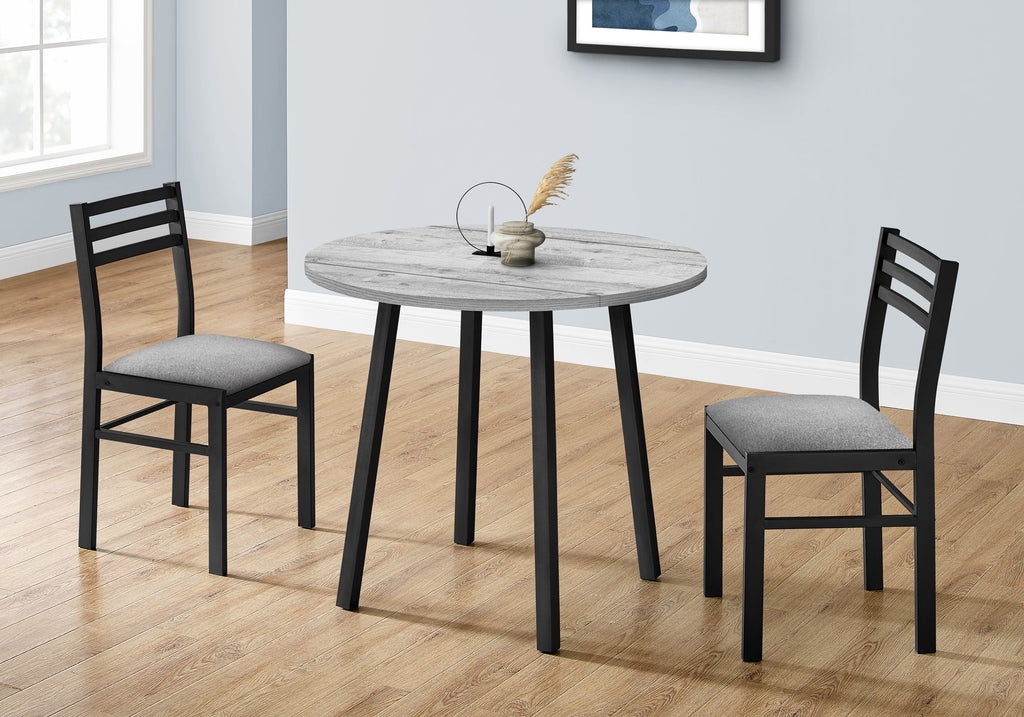 Dining Table Set, 3pcs Set, Small, 35" Drop Leaf, Kitchen