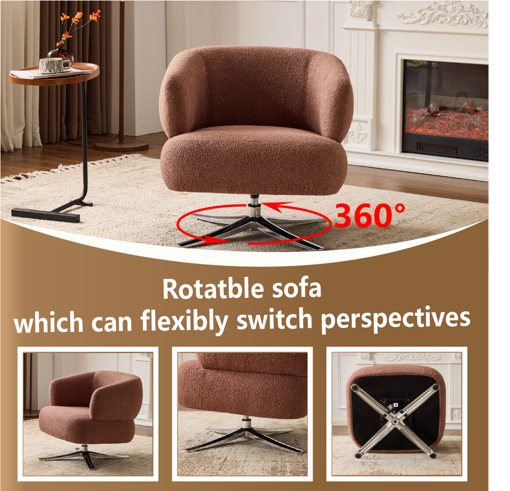 Cuddle-Style Leisure Swivel Sofa Chair
