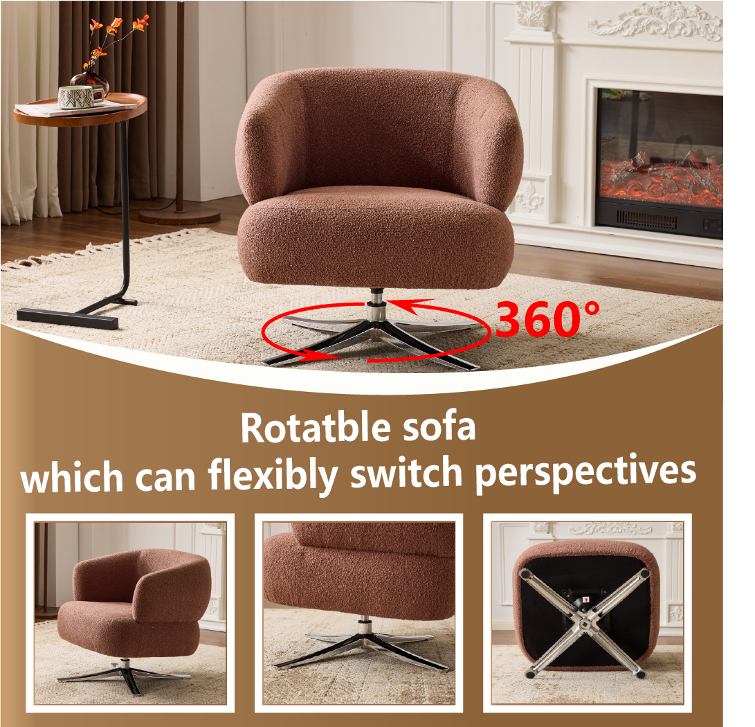 Cuddle-Style Leisure Swivel Sofa Chair