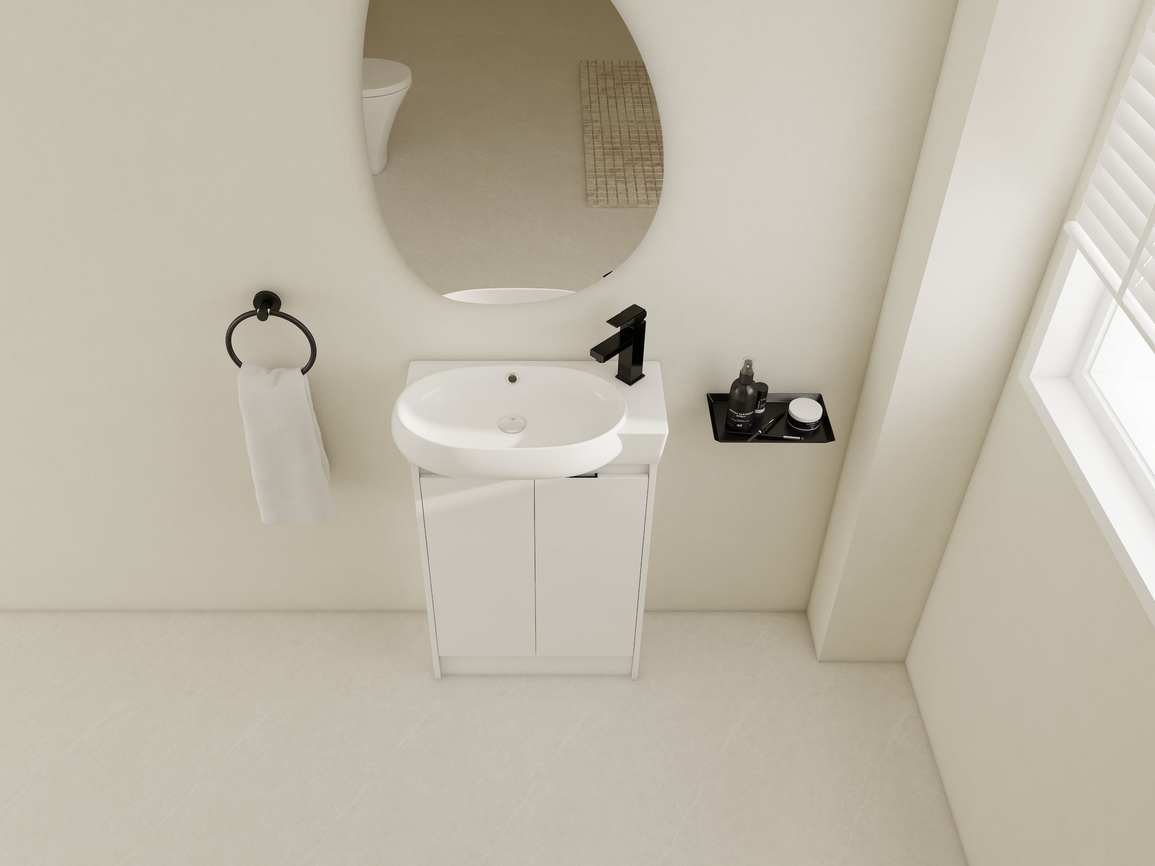 23" Freestanding Bathroom Vanity with Sink