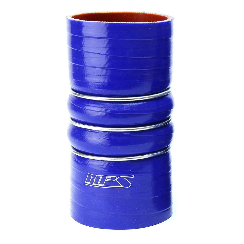 HPS Performance Products HPS 4" ID, Silicone Charge Air Cooler CAC Hose Double Hump Coupler Bellow Cold Side, High Temp 4-ply Reinforced, 102mm ID