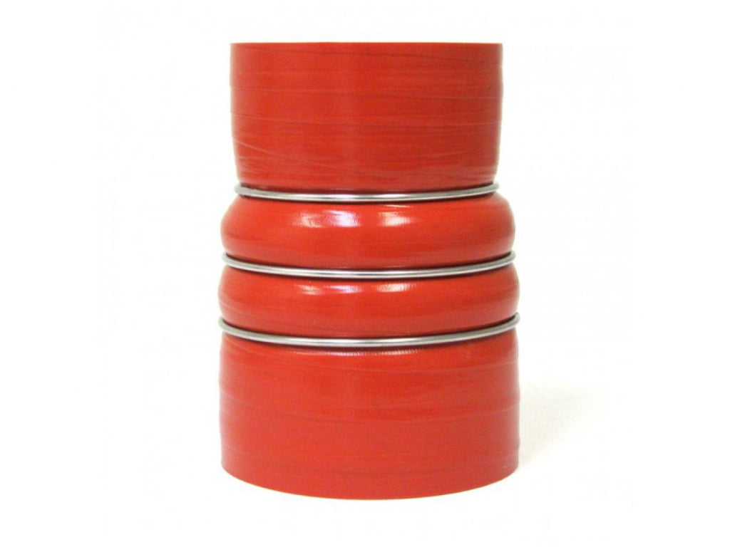 HPS 5" - 6" ID, 8" Length, Silicone Charge Air Cooler CAC Hose Double Hump Reducer Coupler Bellow Hot Side, Ultra High Temp 6-ply Aramid Reinforced, 127mm - 152mm ID
