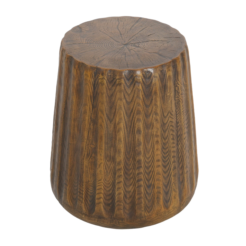 MGO Outdoor Indoor Side Table - Durable Tree Stump Style