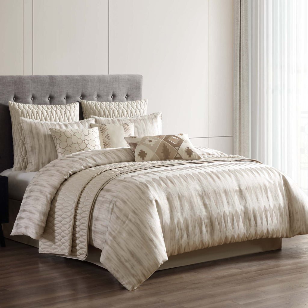 Milan 10 PC W Coverlet King Comforter Set