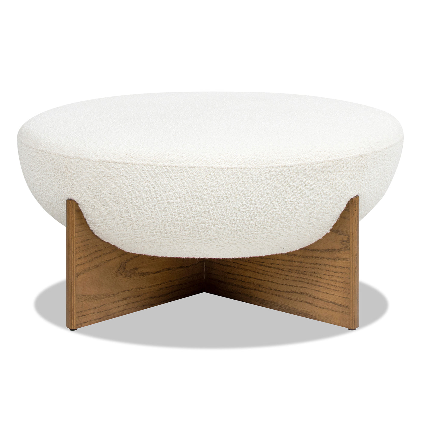 Bali 37" Round Upholstered Cocktail Ottoman