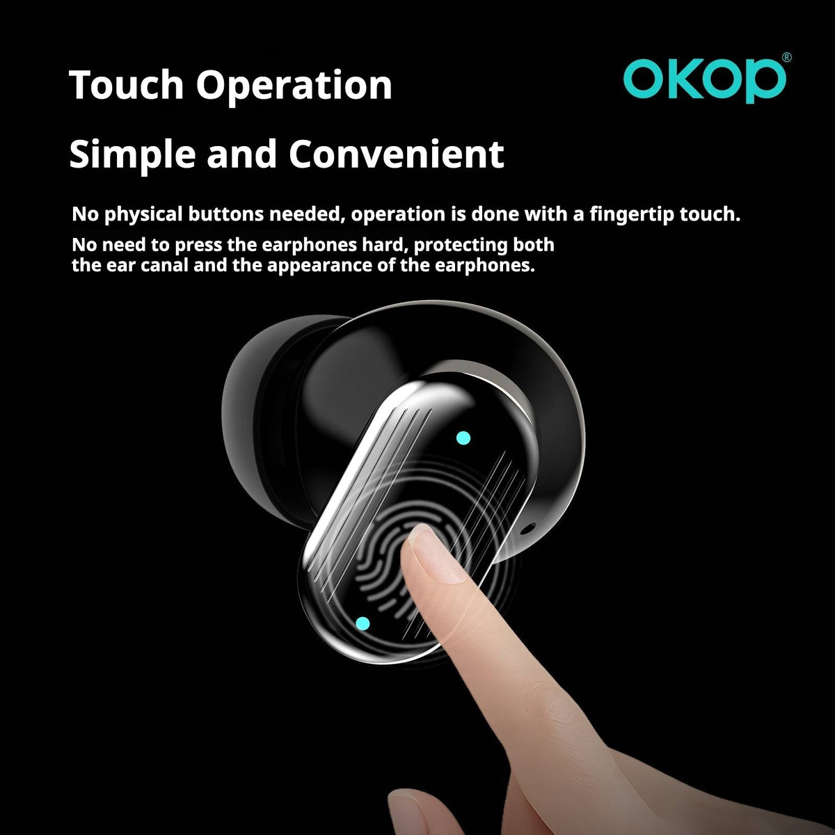 KP-215 In-Ear Bluetooth Earbuds New Model Touch Control Compact Design Low Latency High Sound Quality Long Battery Life Factory Direct