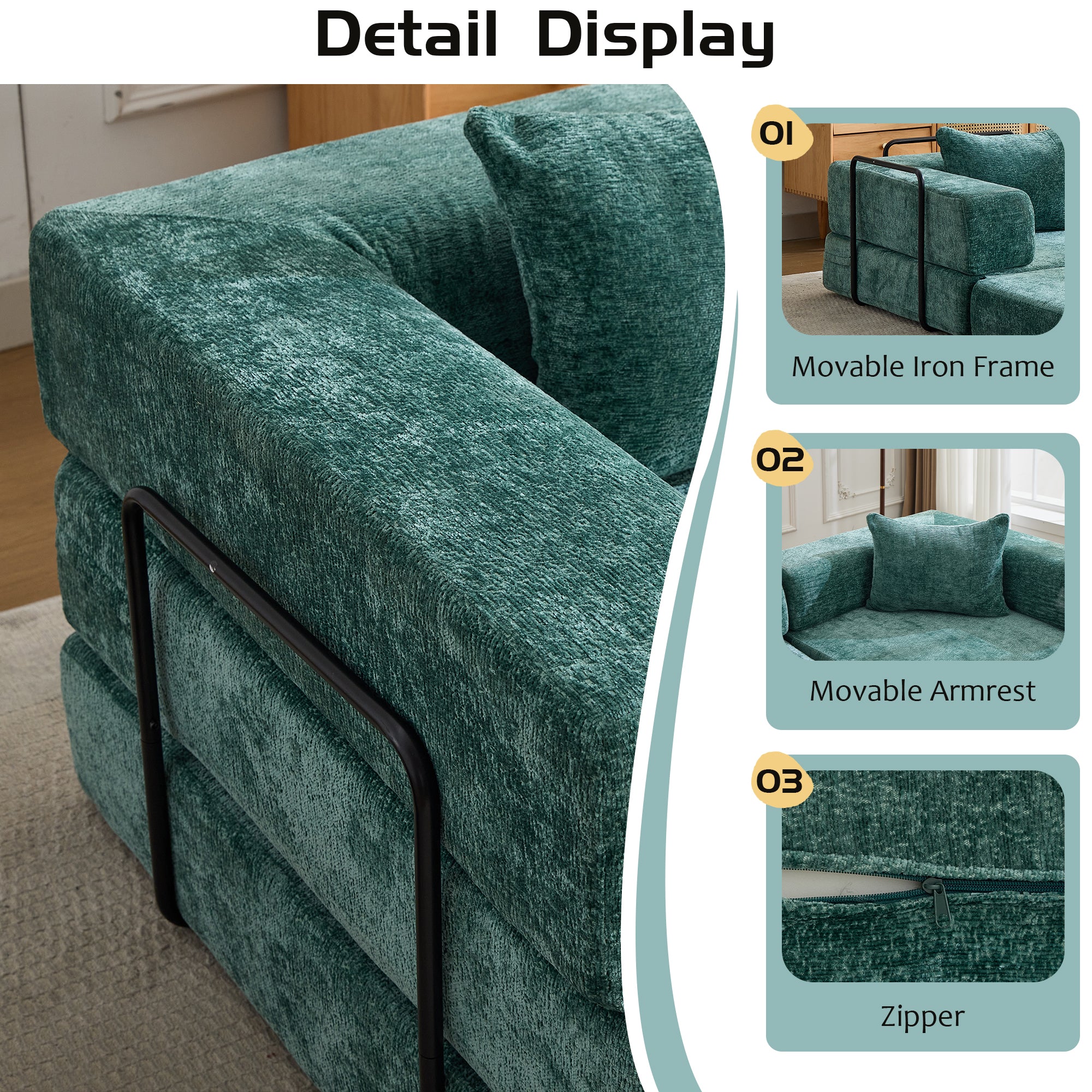 Compression Sofa: Convertible Floor Sofa Bed