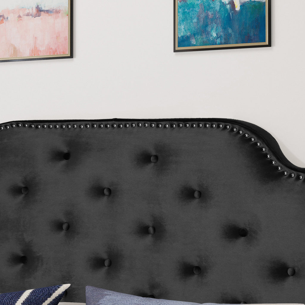 Tufted Upholstered Headboard Queen Size