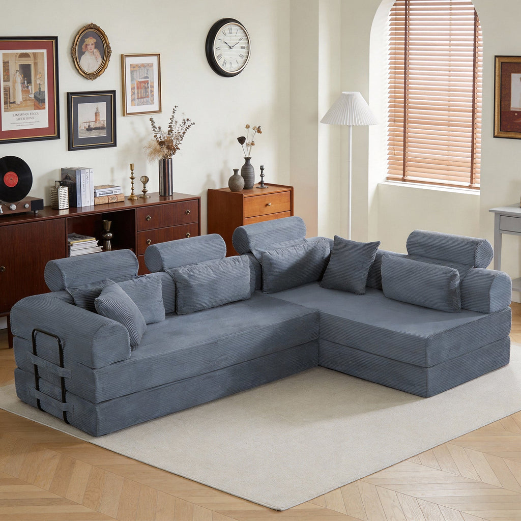 L Shape Modular Sectional Sofa - Compressed Sectional Sofa
