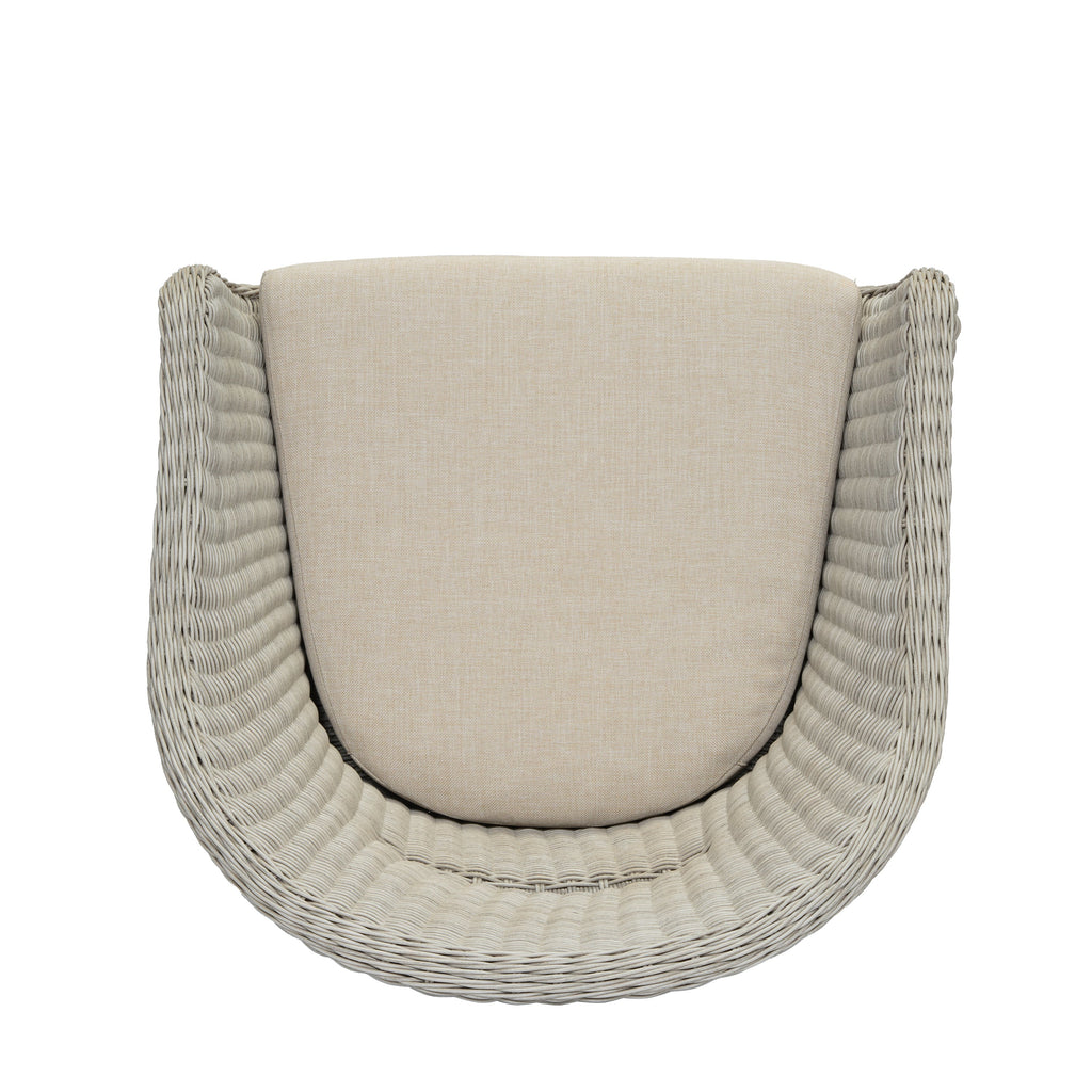 Outdoor Dining Arm Chair with Cushion, Set of 2