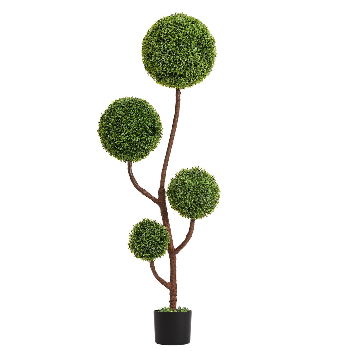 Artificial Boxwood Topiary Tree - 5FT Tall Triple Ball Shape