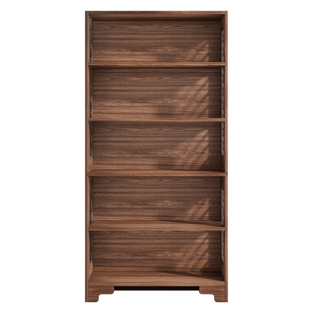 70.8" 6-Tier Vintage Bookcase