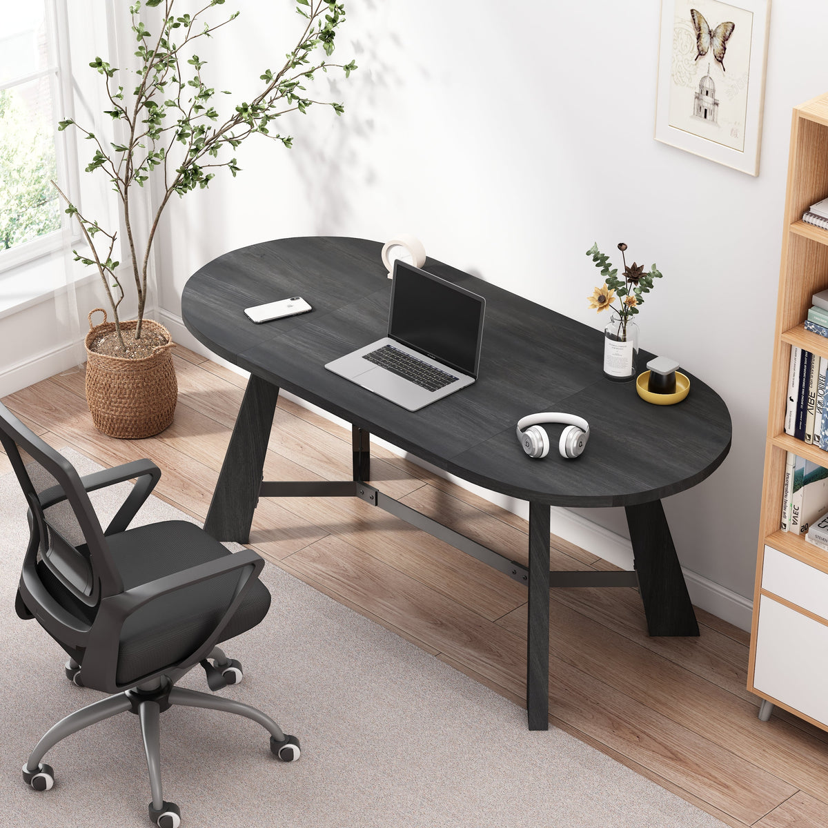 70.86 Inch Oval Dining Table