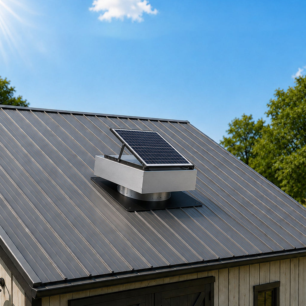 12" Stainless Steel Solar Roof Vent Fan