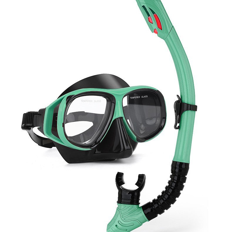 Diving Set Mask And Dry Snorkel With Myopia Option Availabl