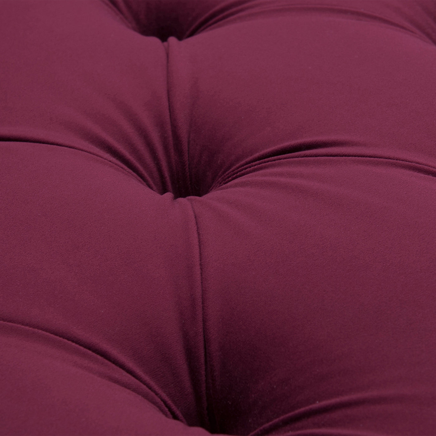 Samuel Tufted Roll Arm Chaise Lounge in Burgundy Velvet