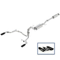 Ford Racing 15-18 F-150 3.5L Cat-Back Touring Exhaust System - Rear Exit Black Chrome Tips M-5200-F1535DTBA
