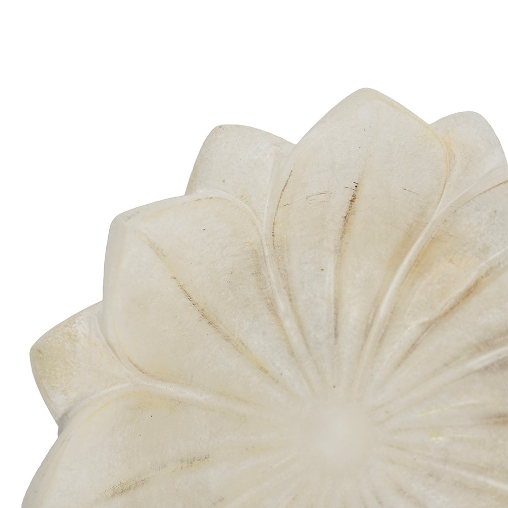 Hand-Finished Lotus Bloom Decorative Bowl