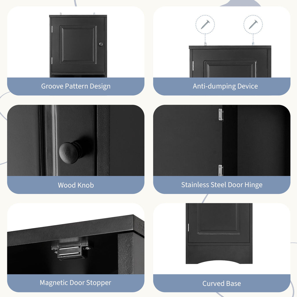 Multi-Functional Corner Cabinet Tall Bathroom Storage