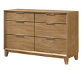 1pc Contemporary 6-Drawer Storage Dresser