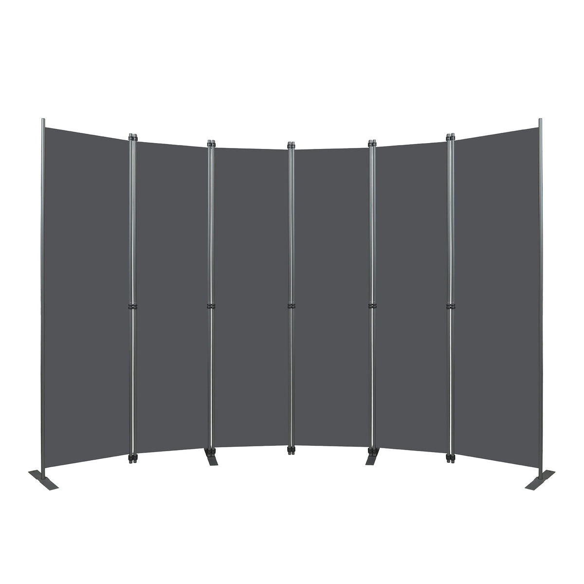 Room Divider 6-Panel - Black