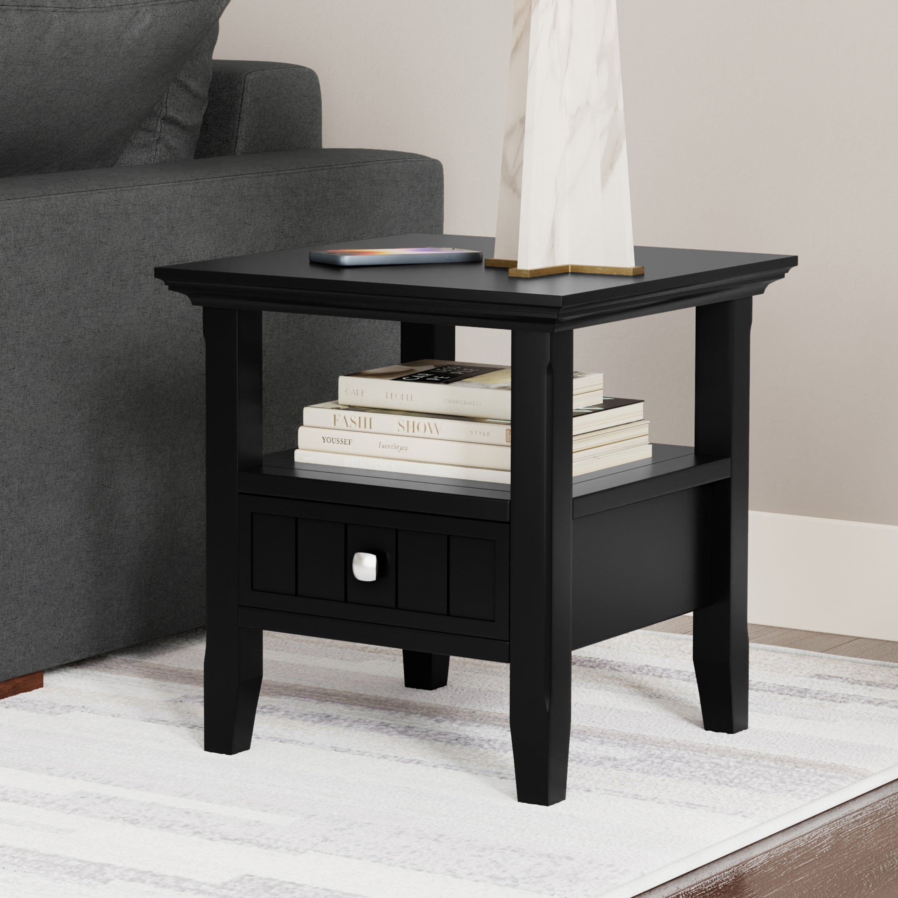 Acadian End Table with Drawer