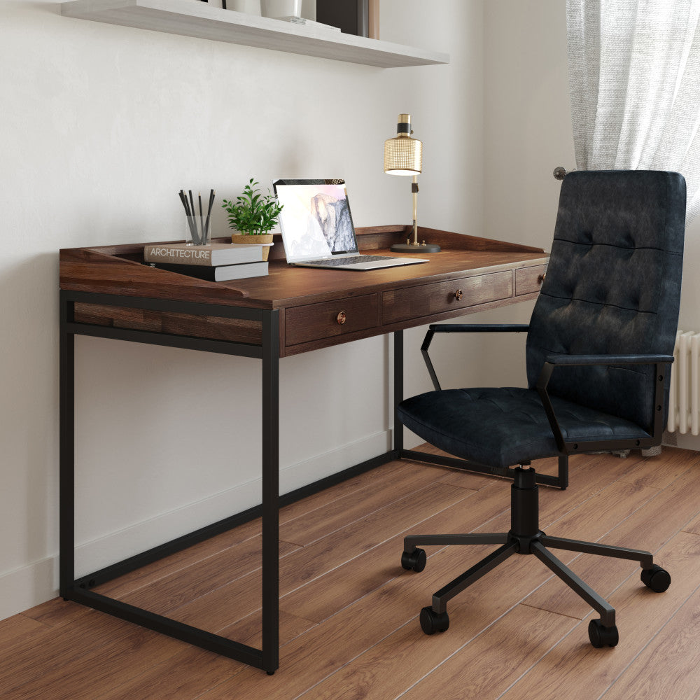 Foley Swivel Office Chair - Distressed