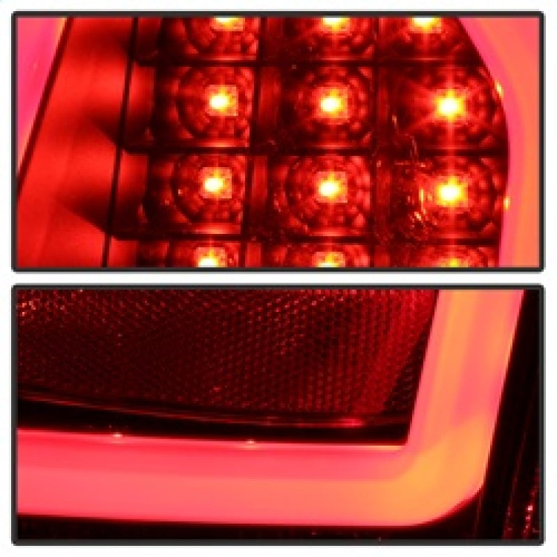 Spyder Chrysler 300 05-07 V2 Light Bar LED Tail Lights - Black ALT-YD-CHR305V2-LED-BK 5083326