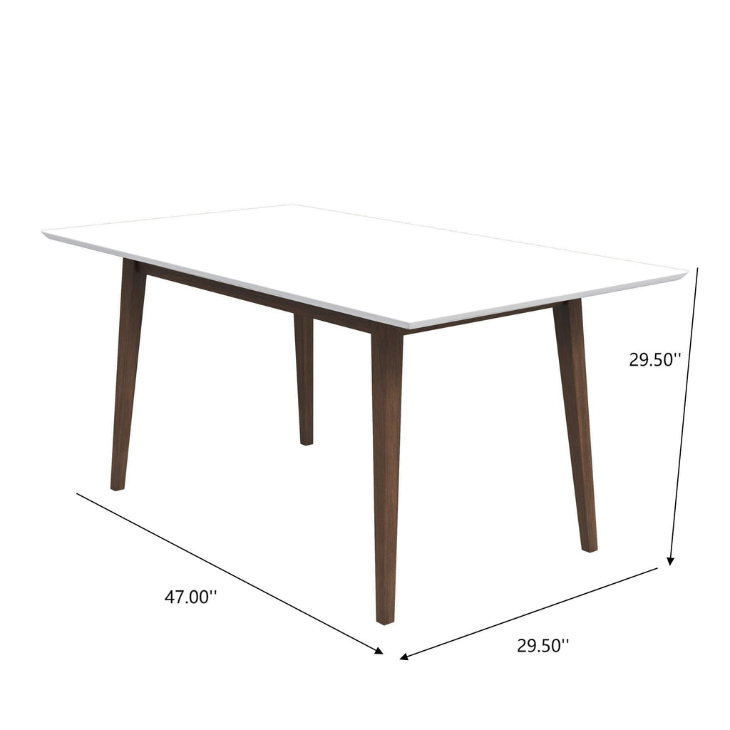 Levi Modern Style Solid Wood Rectangular Dining Kitchen Table