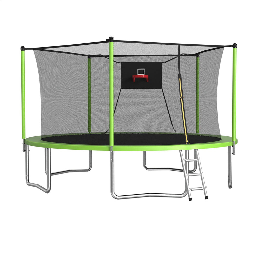 14FT Trampoline with Enclosure Net
