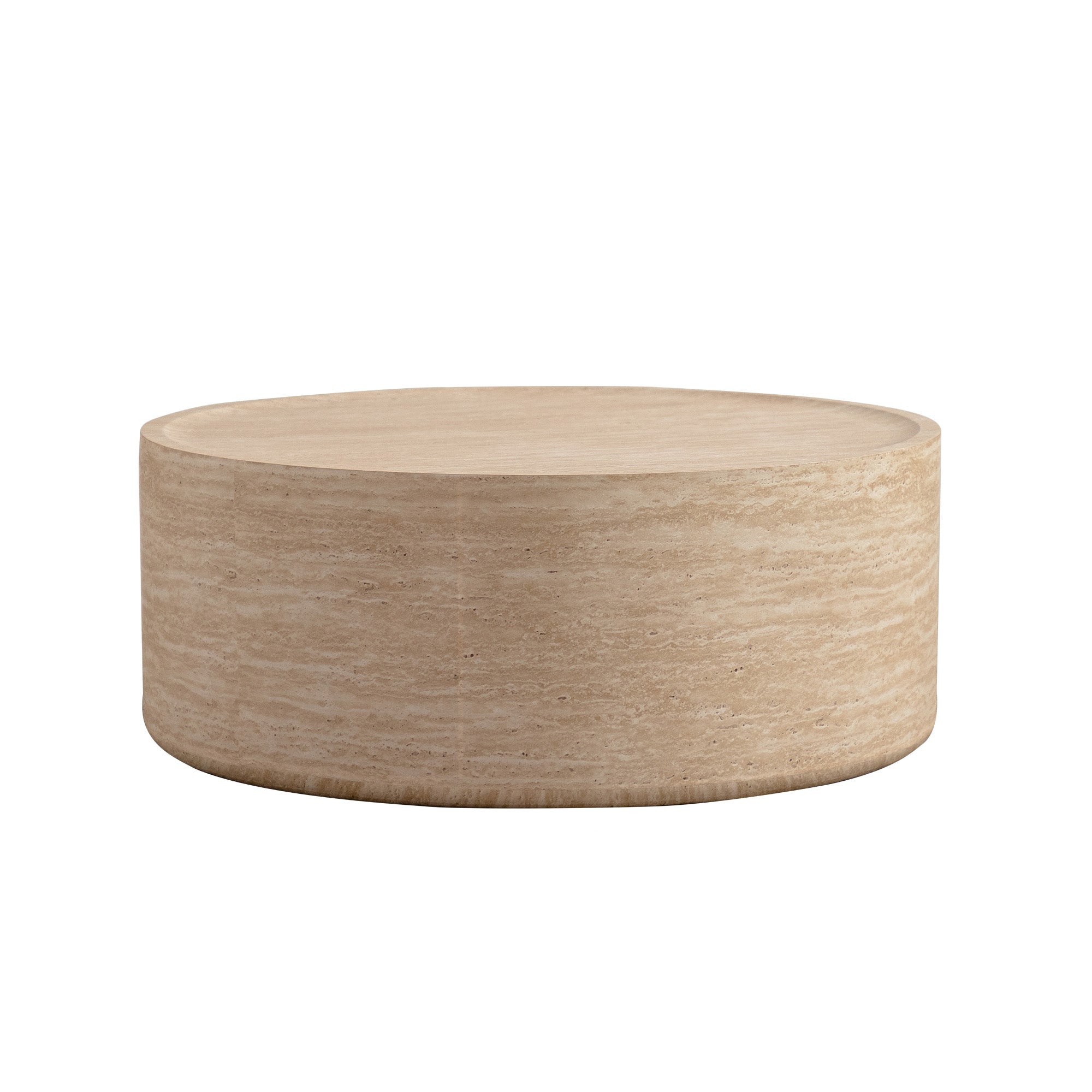 31.5'' Round Coffee Table with Mars Pattern for Living Room