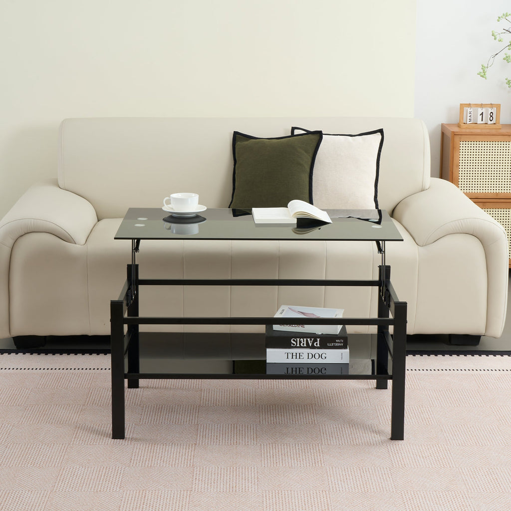 Glass Lift Top Coffee Table