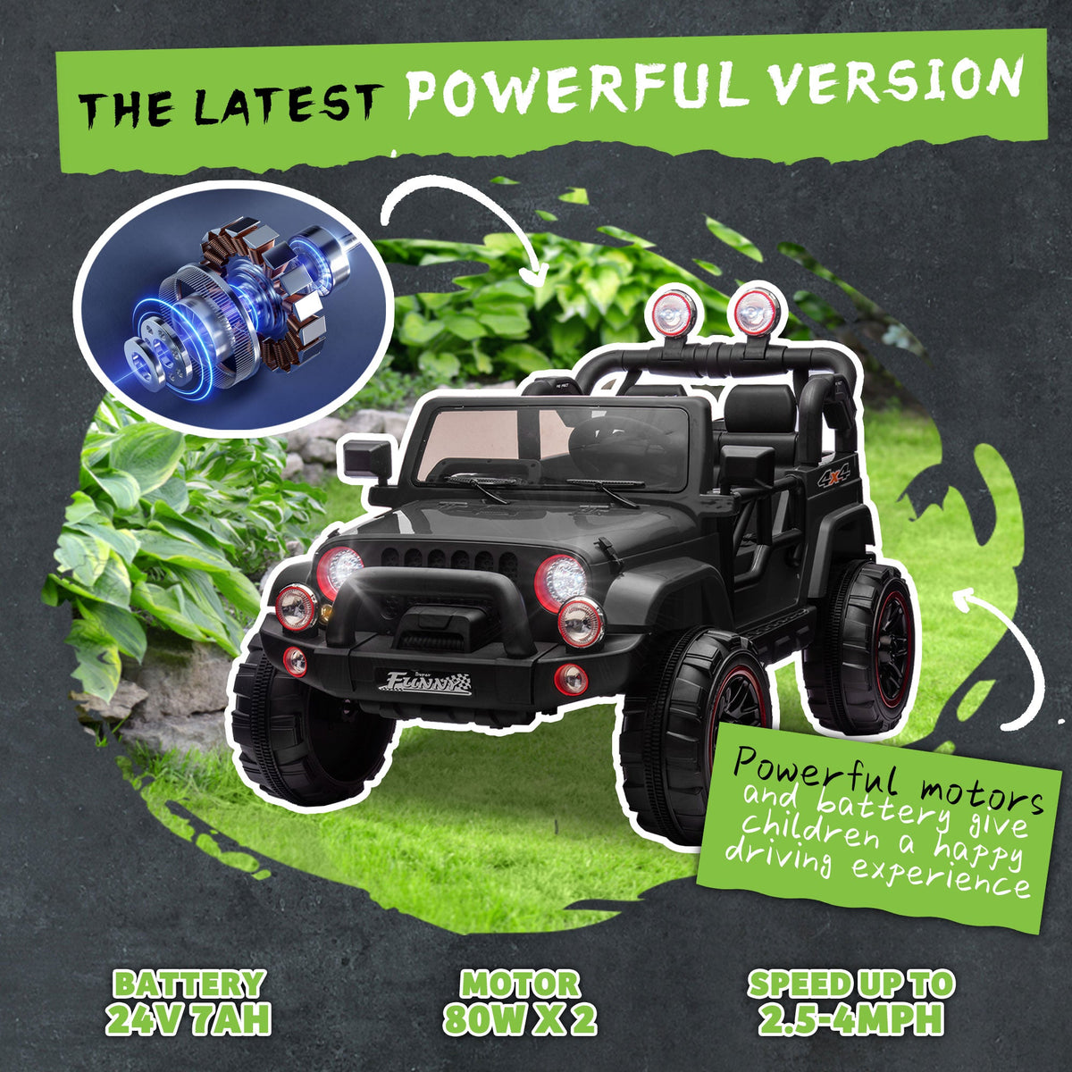 24V Kids Ride On Electric Car