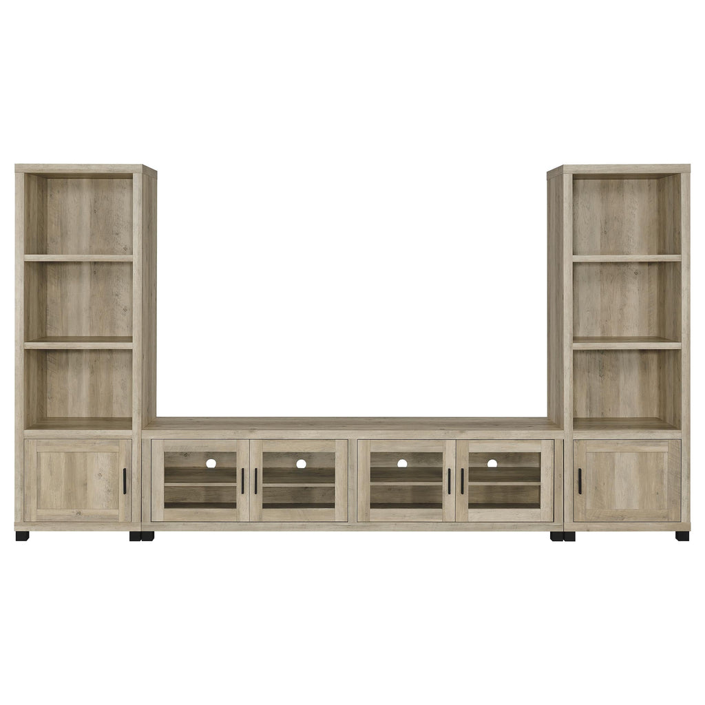 Heron Antique Pine 3-Piece TV Entertainment Center