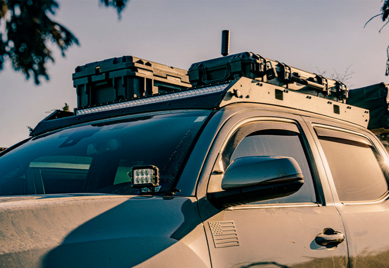 Cali Raised LED Cali Raised 05-23 Toyota Tacoma Premium Roof Rack - Combo Beam/No Switch/Light Kit CR2883