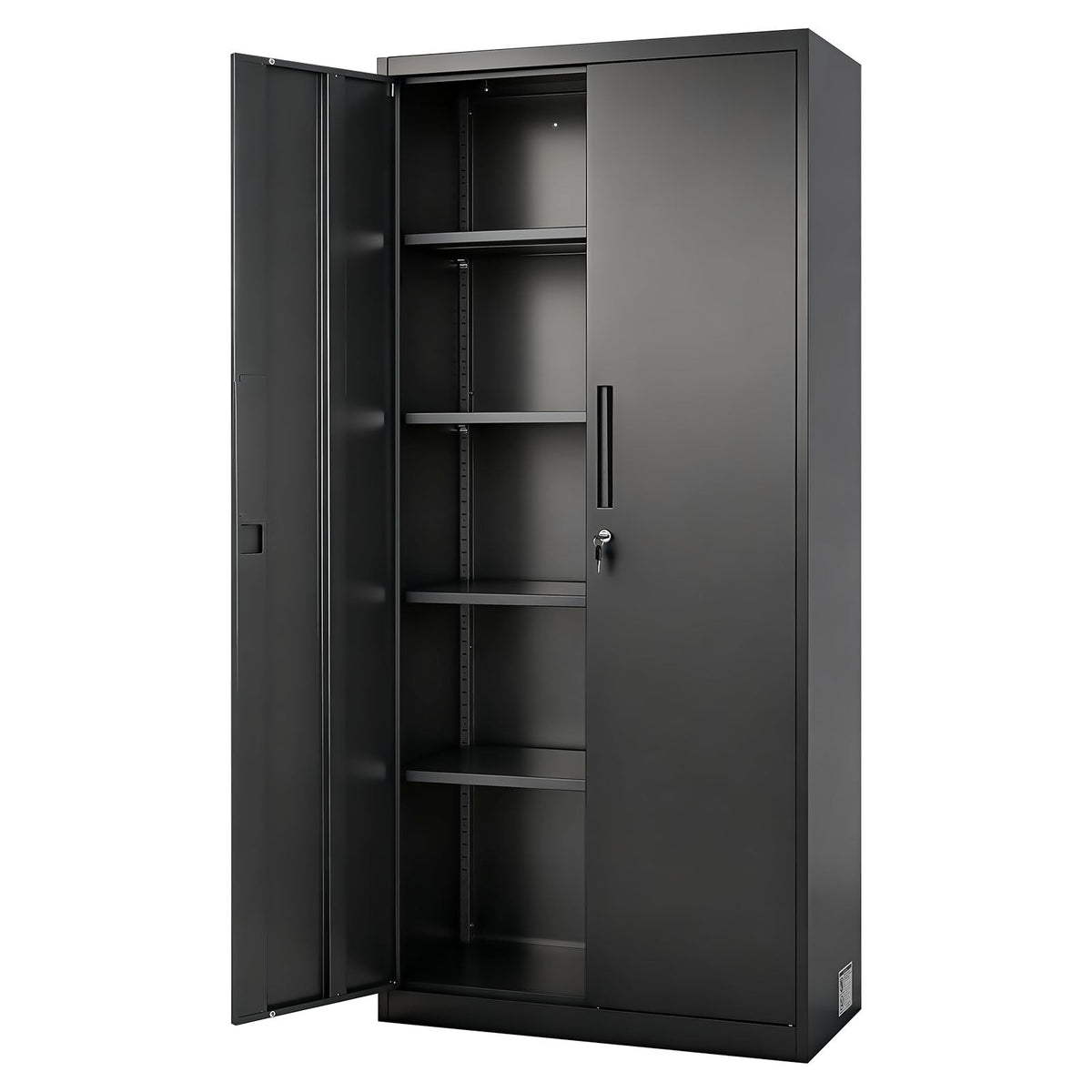 Metal Storage Cabinet with Lockable Steel Construction