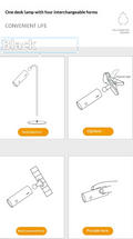 New 3-in-1 LED Magnetic Eye-Care Lamp For Student Dormitories
