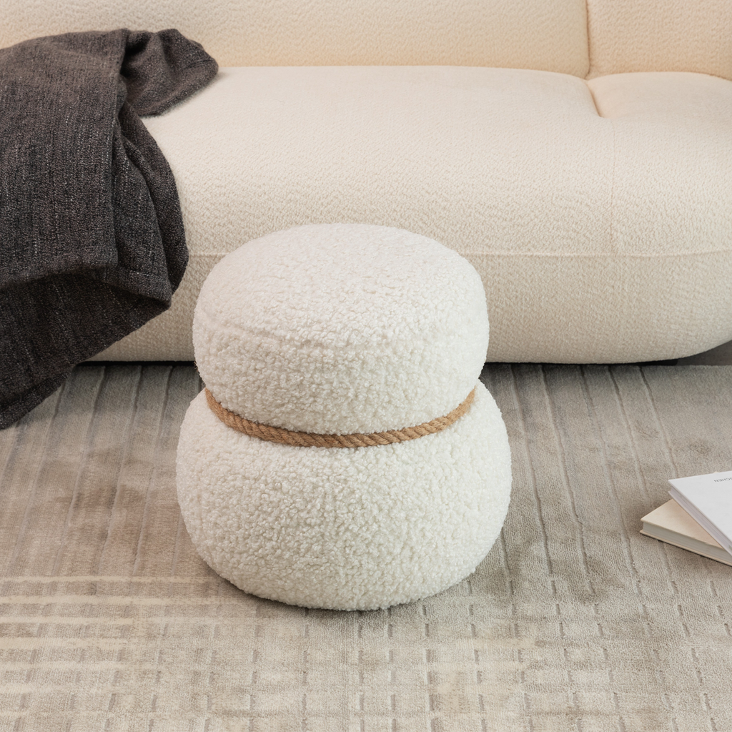 White Snowman Ottoman