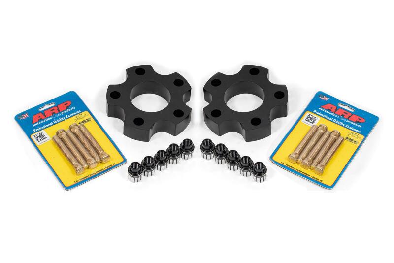 BMR Suspension BMR 05-13 Chevrolet Corvette C6 Wheel Spacer Kit Front 1.25in Wide M12 Studs Shank Lugs - Black WSK560