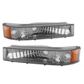 SPYDER Xtune Ford Bronco/F150 92-96 Amber Bumper Lights Clear CBL-JH-FB92-AM-E 5079886