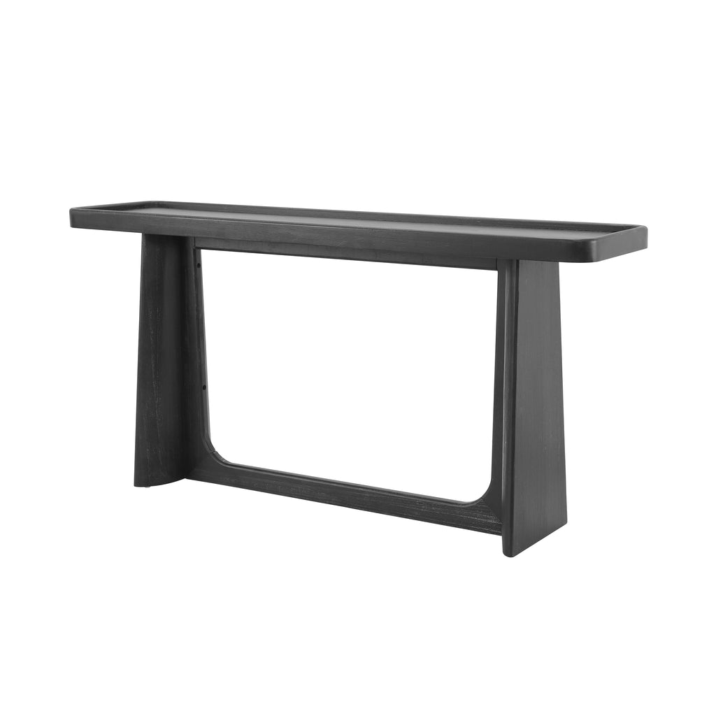 Farmhouse Console Table with Tray Top Design