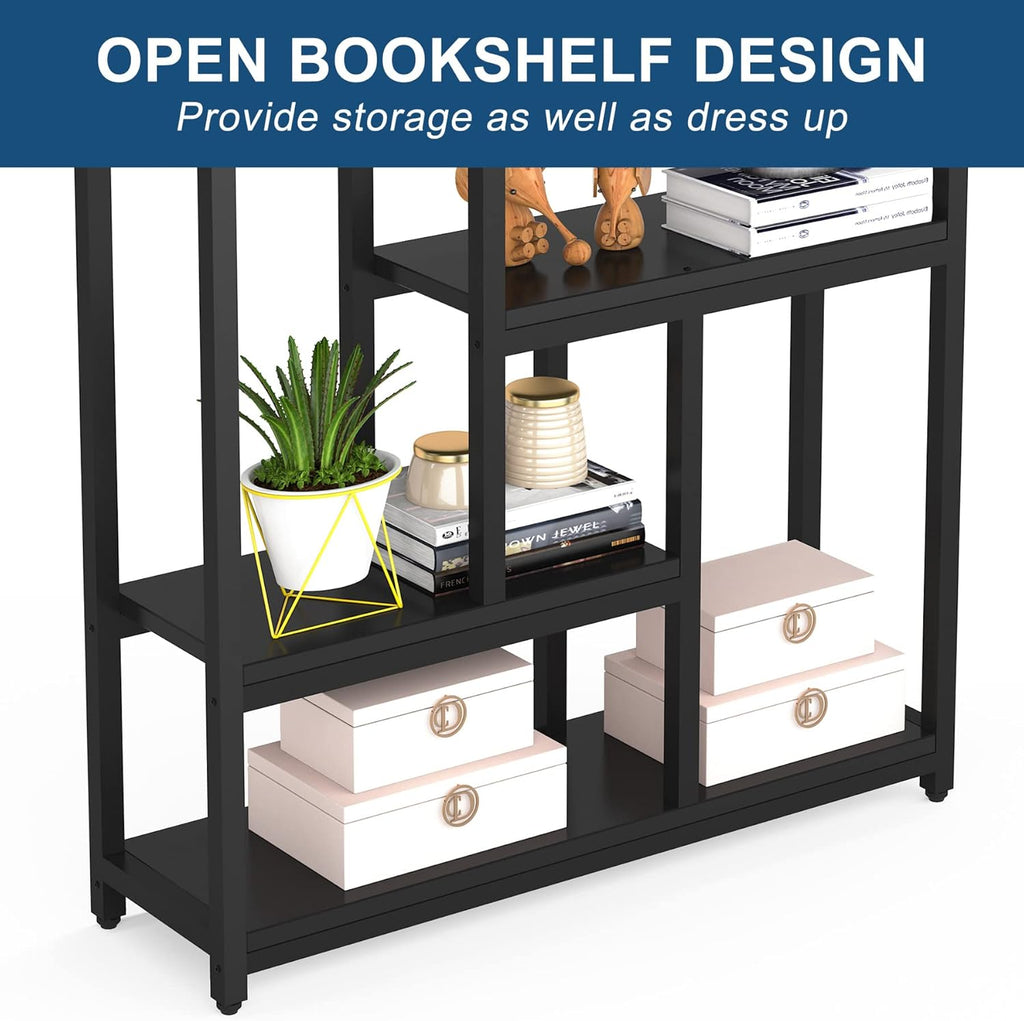 78.7" Extra Tall 7-Tier Industrial Bookcase