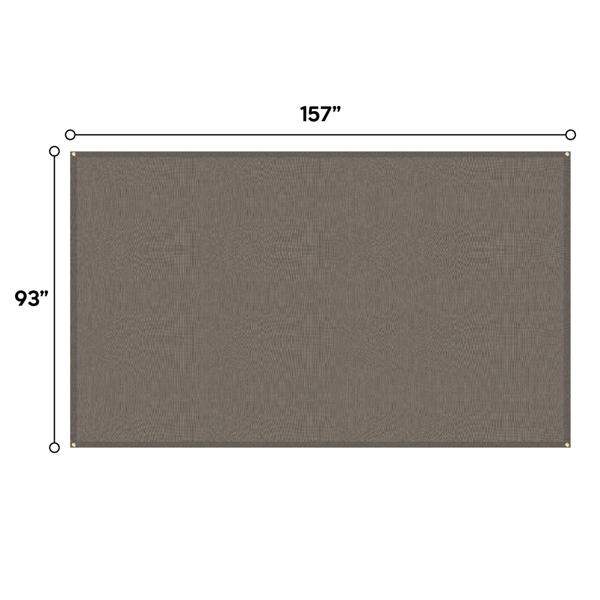 Outdoor Pergola Sun Shade Cover Cloth - Brown