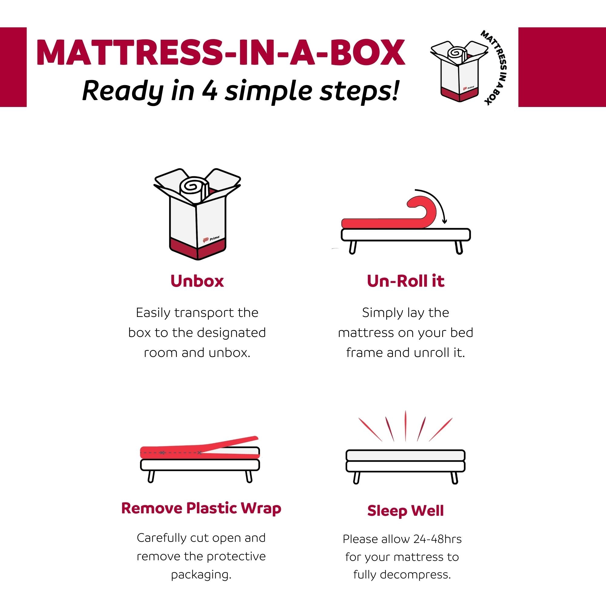 6 In. Firm Gel Memory Foam Mattress for Full Size Bed